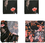 YEPINS Microfiber Fitted Sheets, Floral Branches Design. FT03