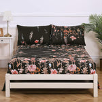 YEPINS Microfiber Fitted Sheets, Floral Branches Design. FT03